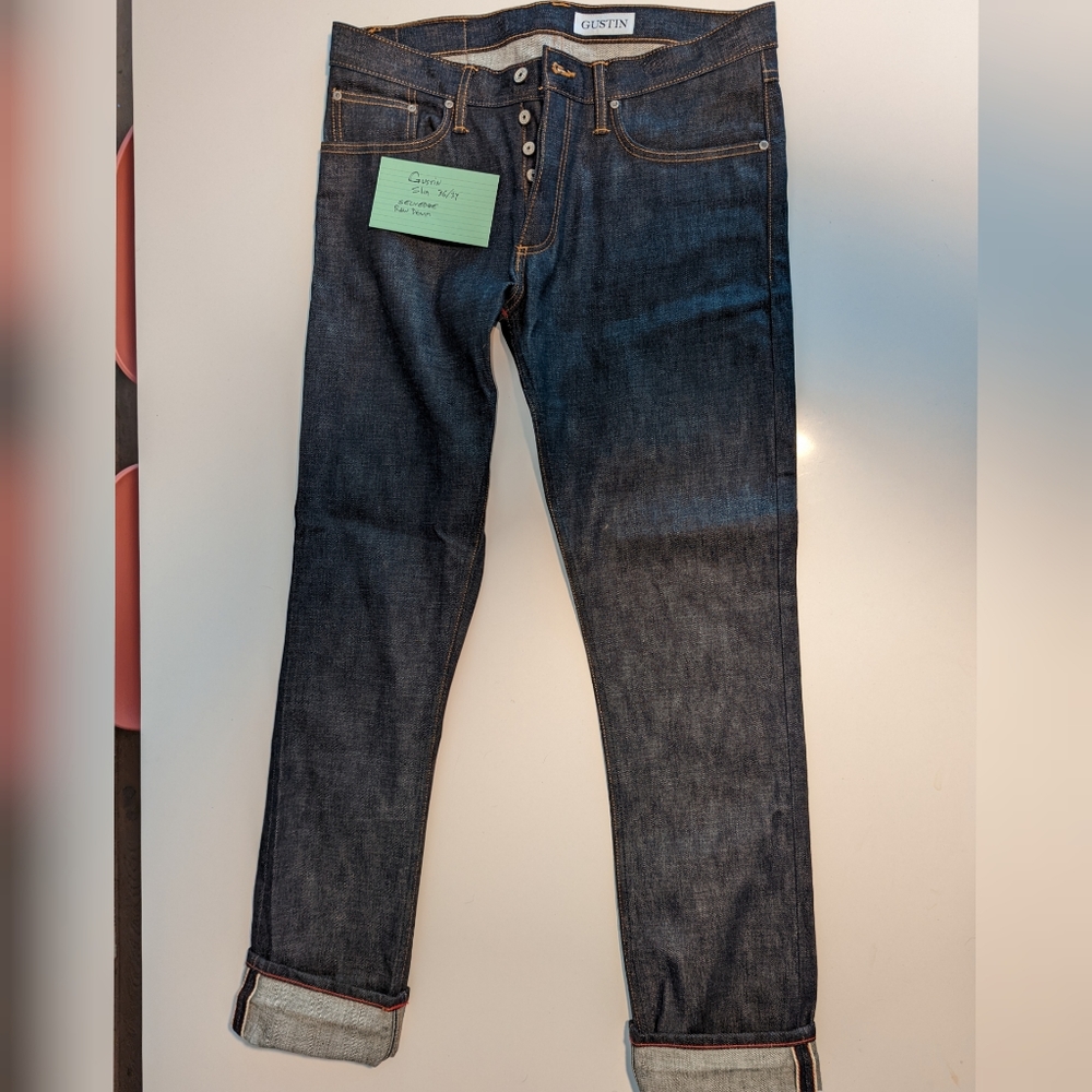 Gustin Selvedge Raw Slim Jeans NWOT